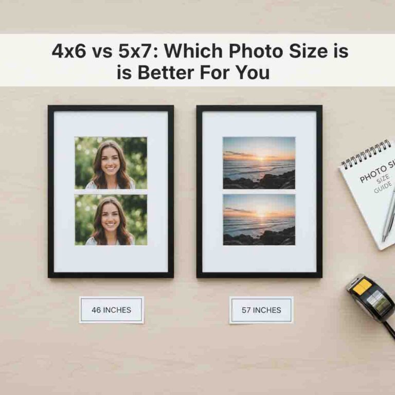 4×6 Vs 5×7 photo size