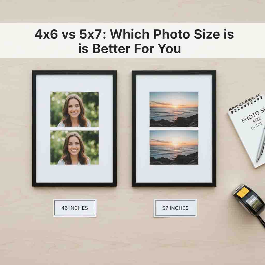 4×6 Vs 5×7 photo size